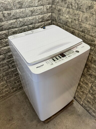 大阪送料無料★3か月保障付き★洗濯機★2022年★ハイセンス★5.5kg★HW-E5504★S-24