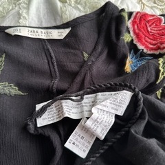(決まりました)ZARA黒刺繍チュニックの画像