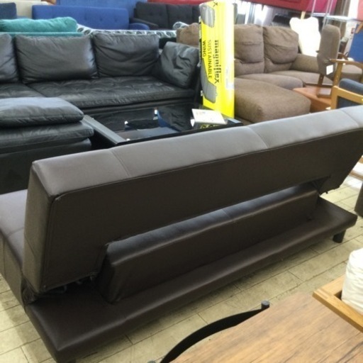 【✨ソファベッド❗️2way使いで場所をとらず❗️オシャレなブラウンカラー❗️寝心地が良い❗️お買得❗️✨】参考価格¥42100円　ソ