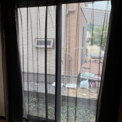 黒レース　カーテン