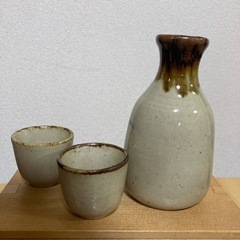 やちむん　徳利お猪口セットの画像