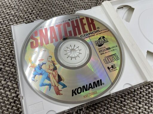 PCエンジン SUPER CD-ROM2 サイバーパンクアドベンチャー スナッチャー シーディロマンティック シール付き PCE 札幌 BEEP ゲームグッズ通販 / 【中古ソフト】PCエンジン SUPER CD-ROM2丨 