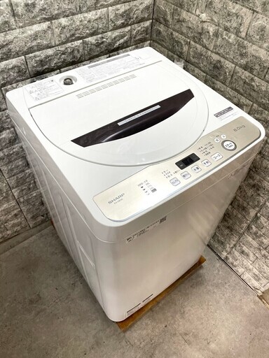大阪送料無料★3か月保障付き★洗濯機★2020年★シャープ★6.0kg★ES-GE6D-T★S-100