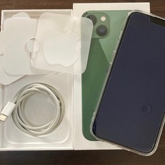 急ぎ早勝最終値下げ本日11時で受付終了_Apple保証付_美良品【外観傷、動作不良無し】iPhone13 128GB 国内SIMフリー版 付属品全て有