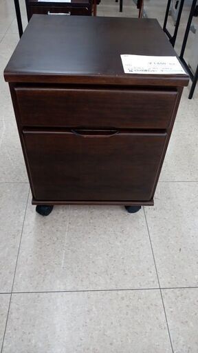 ★ジモティ割あり★  そで机 ブラウン H55.5×D46×W44 クリーニング済み TJ7091