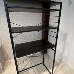 キッチン用黒い棚