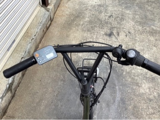 421  ルイガノ電動アシスト自転車20-18インチ　カーキボディー