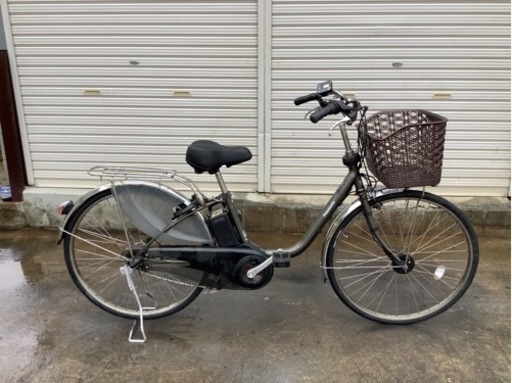 435  パナソニック最新機種電動アシスト自転車vivi26インチグレーボディー