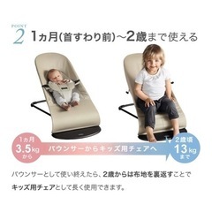 収納バッグ付き ベビービョルン バウンサー　バランスソフト の画像