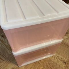 【2個】衣装ケース クローゼットケース 引き出し 収納家具 カラ...