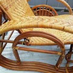 値下げラタンソファー折りたたみ 流さ175cmの画像