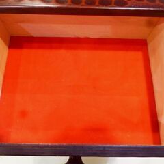鎌倉彫 小物入れ 高さ29.8cm 引出し3段 ミニチェスト 札幌市東区 新道東店の画像