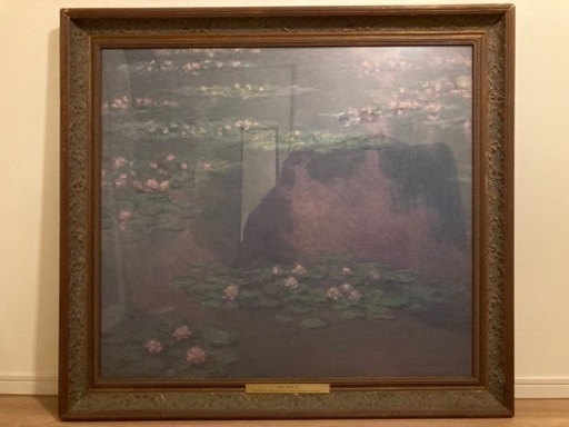 モネ縦横1m程度原画レプリカ証明書付き