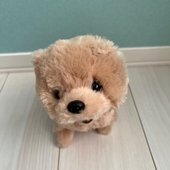 電池で動く　犬のぬいぐるみ