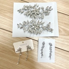 美品 - ウェディングアクセサリー セット - ヘアアクセサリー...