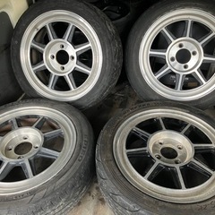 ハヤシレーシング！PCD100/4穴！5.5Jオフセットー15/...