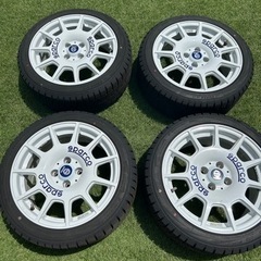 アバルト595 sparco TERRA スタッドレスセット　　