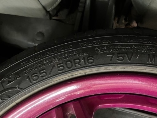 WORK　ホイール！165/50R16 4穴5.5j 45 PCD100 軽自動車！