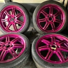 WORK　ホイール！165/50R16 4穴5.5j 45 PC...