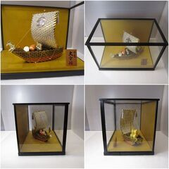 開運大宝船　手編み細工　縁起物    五円玉　5円玉　5円硬貨の画像