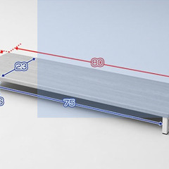 PC・モニター台　FAXやプリンターにも最適の画像