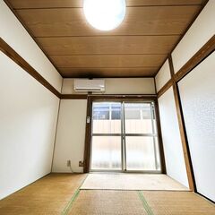【初期費用5万円】2階2DK-35㎡,エアコン2台、ペット可！