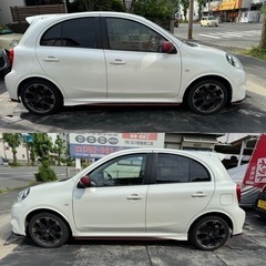 福岡発　日産　マーチニスモS MT車　車検2年付き　インテリジェントキーの画像