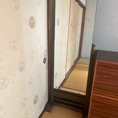 【値下げ　7/12までの出品】昭和レトロ　姿見　ミラー　鏡