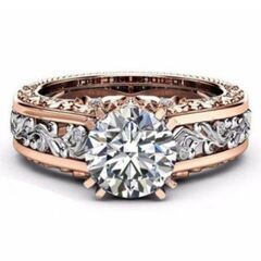 ≒▼j→→→m3-1 ピンクゴールド仕上げ/大粒ダイヤモンドＣＺ...