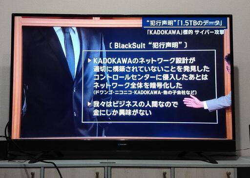 【決まりました】49インチ 液晶テレビ 2019年購入 JU49SK03 MAXZEN