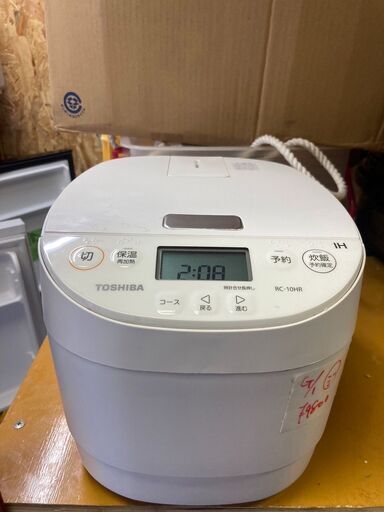 ☆中古￥9,800！TOSHIBA　IH炊飯ジャー　家電　RC-10HR型　2022年製　【BG005】