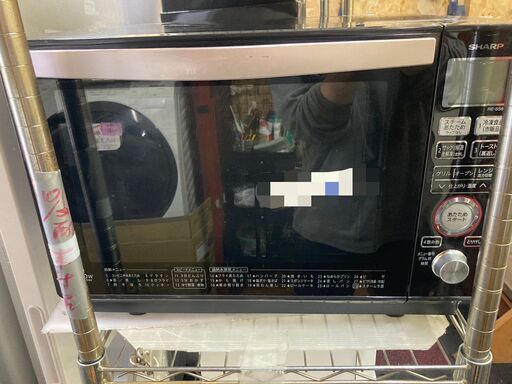 ☆中古￥8,800！SHARP　電子レンジ　家電　2018年製　RE-SS8C-B型　【BG008】