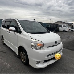 トヨタヴォクシー車検付きパール色90000キロ