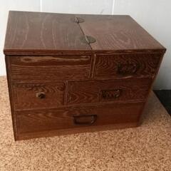 ☆和レトロ　裁縫箱　針箱　小物収納☆