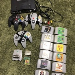任天堂64セット＋ソフト多数　美品の画像
