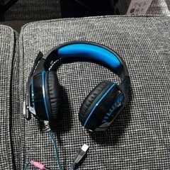 ゲーミング ヘッドセット GM-2 マイク 音量調節機能付き ステレオ ゲーミング ヘッドフォン ヘッドホン PS4 Xbox One パソコン スマホ など対応 Gaming Headphone GM2 (ブルー)の画像