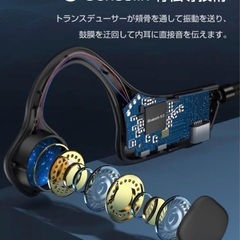 ❤️新品❤️骨伝導イヤホン bluetooth 5.0 軽量 IP54 防水の画像