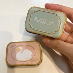 【再値下げしました】MILKのノベルティー/ミニケース/缶/ミルク/ロリィタの画像