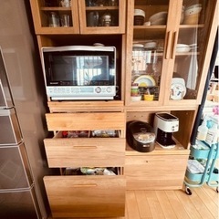 ⭐︎値下げ【Recenoインテリア】Rekitキッチン壁面収納　食器棚の画像