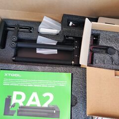 レーザー彫刻機　XTool S1 40W　メッシュ作業台　増高台 ロータリーローラー 送風機　フルセットの画像