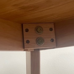 家具 テーブル 机 ニトリ 天然木の画像