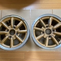 ワタナベ　アルミホイール　B14-6J  旧車　当時物　昭和　4...