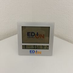 【完売】正常動作確認済み エディオン デジタル時計 置時計 デジ...