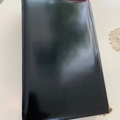 黒エナメルバッグ(2ウェイ)の画像