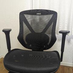 家具 椅子 チェア ニトリ リクライニングワークチェア フォリスト BKの画像