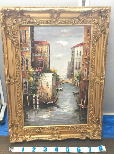 EA286)絵画 額縁 アンティーク調 エジプト輸入品 幅：約48cm 高さ：約72cm 奥行：約30cm 中古品【取りに来られる方限定】