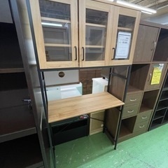【ドリーム川西店御来店限定】 組立式3枚扉食器棚 H1830×W...