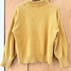 【お取り引き中】サマンサモスモスブルー 長袖ニット イエロー ゆったりの画像