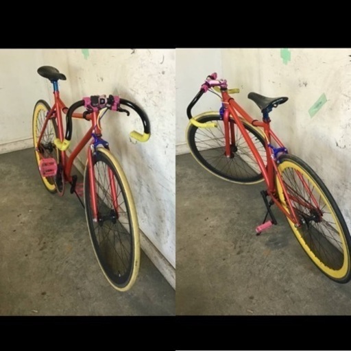 558★岐阜発　△HIGH VOLTAGE/ハイボルテージ/ピストバイク/シングルスピード/自転車/走行確認/傷汚れ有り/サイズ530/現状品　R5.10/11★y