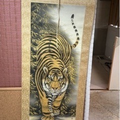 掛け軸 骨董品 虎